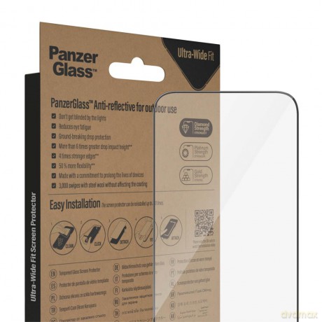 PanzerGlass szkło hartowane Ultra-Wide Fit Anti-Reflective z aplikatorem do iPhone 14 Pro Max 6,7"