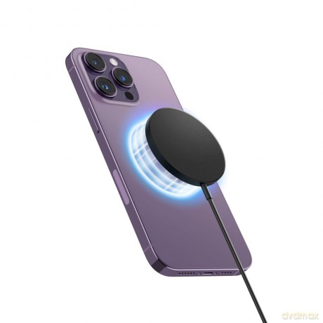 Spigen ładowarka bezprzewodowa PF2101 Arcfield Magnetic Magsafe Wireless Charger czarna