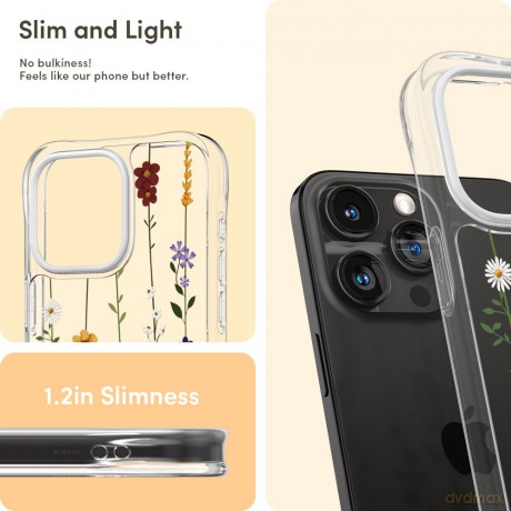 Spigen nakładka Cyrill Cecile do iPhone 15 Pro Max 6,7" Flower Garden