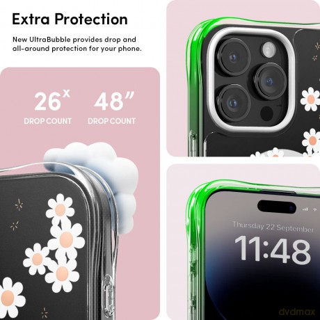 Spigen nakładka Cyrill Cecile Mag Magsafe do iPhone 15 Pro 6,1" biała Daisy