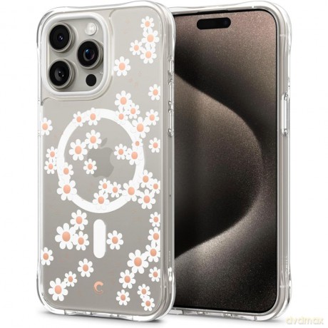 Spigen nakładka Cyrill Cecile Mag Magsafe do iPhone 15 Pro 6,1" biała Daisy