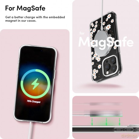 Spigen nakładka Cyrill Cecile Mag Magsafe do iPhone 15 Pro Max 6,7" białaDAISY