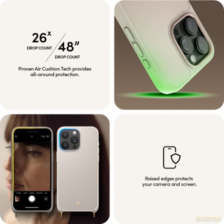 Spigen nakładka Cyrill Classic Charm Mag Magsafe do iPhone 15 Pro Max 6,7" Cream