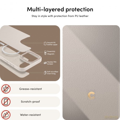 Spigen nakładka Cyrill Classic Charm Mag Magsafe do iPhone 15 Pro Max 6,7" Cream