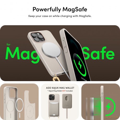 Spigen nakładka Cyrill Classic Charm Mag Magsafe do iPhone 15 Pro Max 6,7" Cream