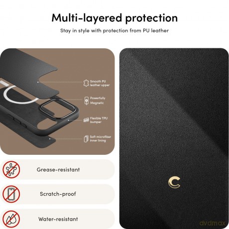Spigen nakładka Cyrill Classic Charm Mag Magsafe do iPhone 15 Pro Max 6,7" czarna