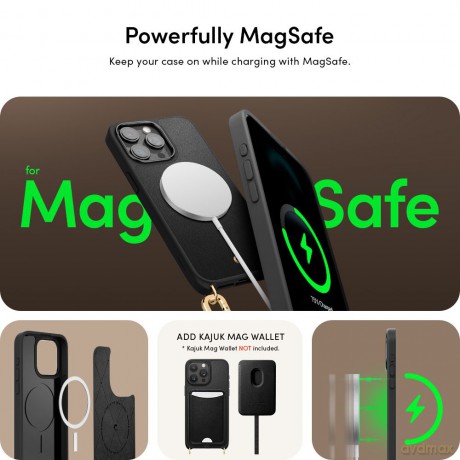 Spigen nakładka Cyrill Classic Charm Mag Magsafe do iPhone 15 Pro Max 6,7" czarna