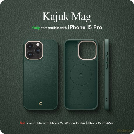 Spigen nakładka Cyrill Kajuk Mag Magsafe do iPhone 15 Pro 6,1" Forest Green