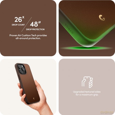 Spigen nakładka Cyrill Kajuk Mag Magsafe do iPhone 15 Pro 6,1" Saddle Brown