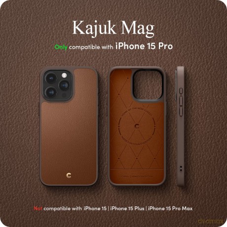 Spigen nakładka Cyrill Kajuk Mag Magsafe do iPhone 15 Pro 6,1" Saddle Brown