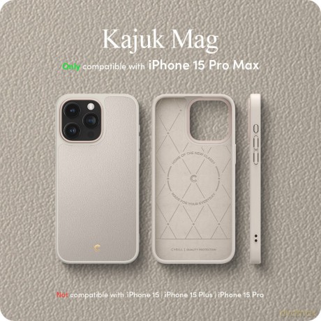 Spigen nakładka Cyrill Kajuk Mag Magsafe do iPhone 15 Pro Max 6,7" Cream