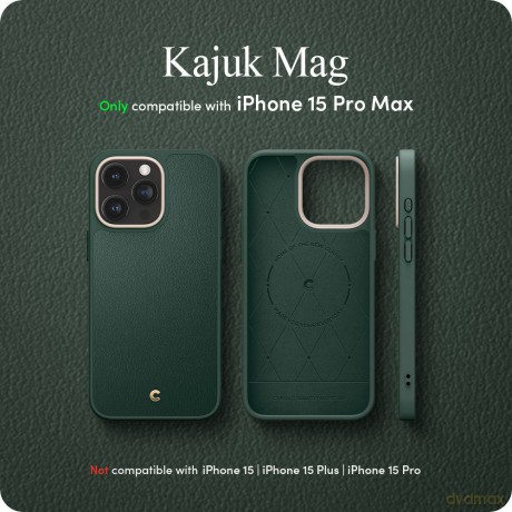 Spigen nakładka Cyrill Kajuk Mag Magsafe do iPhone 15 Pro Max 6,7" Forest Green