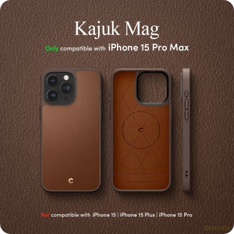 Spigen nakładka Cyrill Kajuk Mag Magsafe do iPhone 15 Pro Max 6,7" Saddle Brown