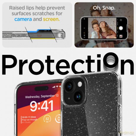 Spigen nakładka Liquid Crystal do iPhone 15 6,1" Glitter Crystal