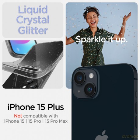 Spigen nakładka Liquid Crystal do iPhone 15 Plus 6,7" Glitter Crystal