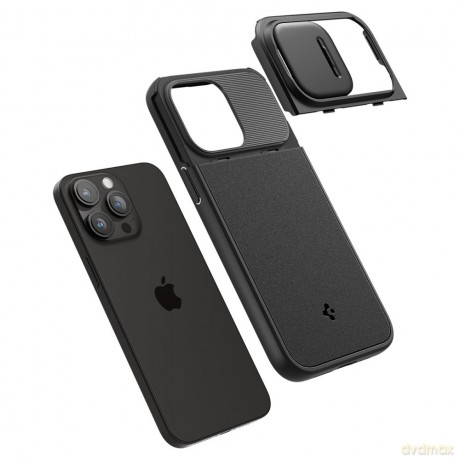 Spigen nakładka Optik Armor Mag Magsafe do iPhone 15 Pro 6,1" czarna