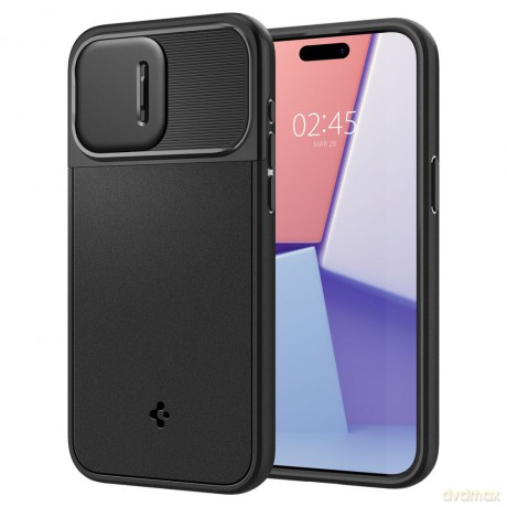 Spigen nakładka Optik Armor Mag Magsafe do iPhone 15 Pro 6,1" czarna