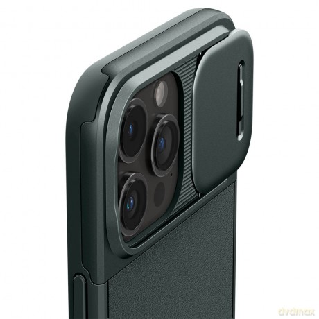 Spigen nakładka Optik Armor Mag Magsafe do iPhone 15 Pro Max 6,7" Abyss Green