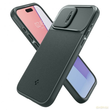 Spigen nakładka Optik Armor Mag Magsafe do iPhone 15 Pro Max 6,7" Abyss Green