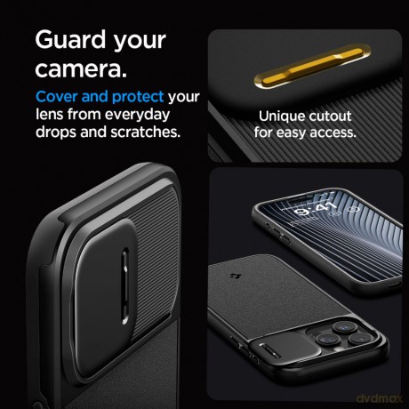 Spigen nakładka Optik Armor Mag Magsafe do iPhone 15 Pro Max 6,7" czarna