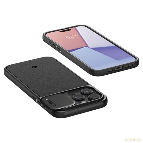 Spigen nakładka Optik Armor Mag Magsafe do iPhone 15 Pro Max 6,7" czarna