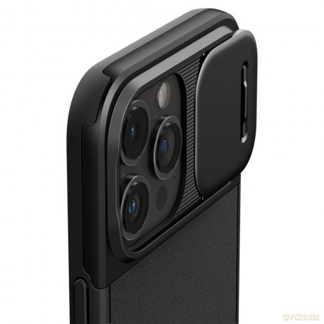 Spigen nakładka Optik Armor Mag Magsafe do iPhone 15 Pro Max 6,7" czarna
