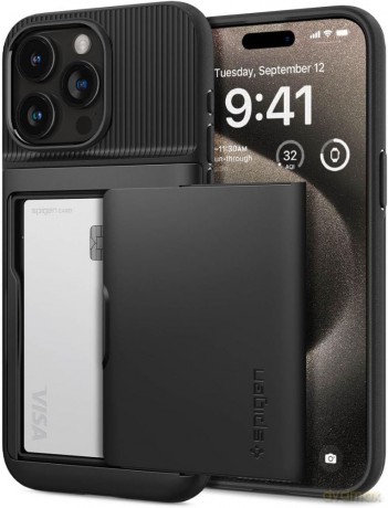 Spigen nakładka Slim Armor CS do iPhone 15 Pro Max 6,7" czarna