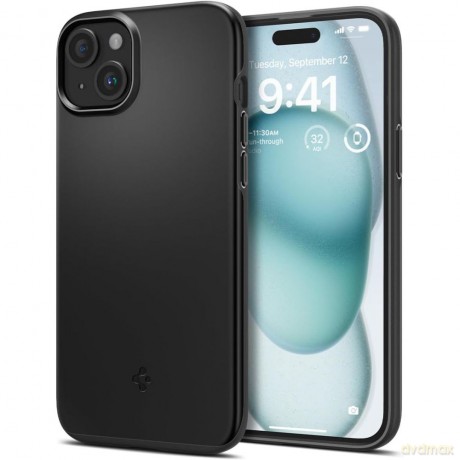 Spigen nakładka Thin Fit do iPhone 15 6,1" czarna
