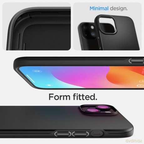 Spigen nakładka Thin Fit do iPhone 15 Plus 6,7" czarna