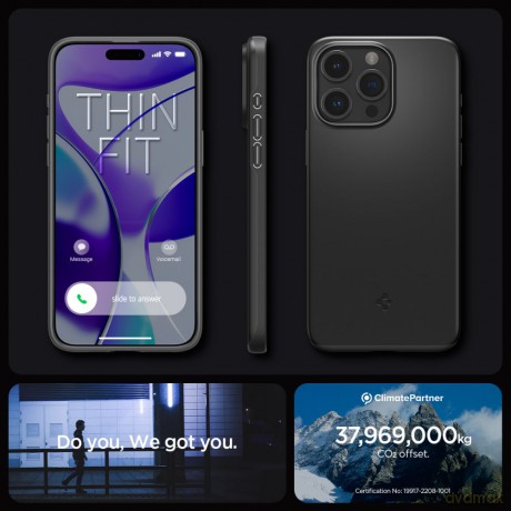 Spigen nakładka Thin Fit do iPhone 15 Pro Max 6,7" czarna
