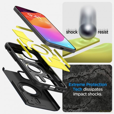 Spigen nakładka Tough Armor Mag Magsafe do iPhone 15 czarna