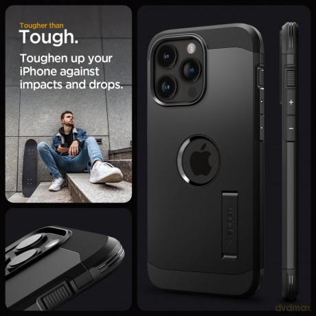 Spigen nakładka Tough Armor Mag Magsafe do iPhone 15 Pro Max 6,7" czarna