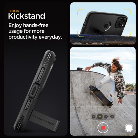 Spigen nakładka Tough Armor Mag Magsafe do iPhone 15 Pro Max 6,7" czarna
