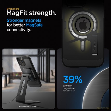 Spigen nakładka Tough Armor Mag Magsafe do iPhone 15 Pro Max 6,7" czarna