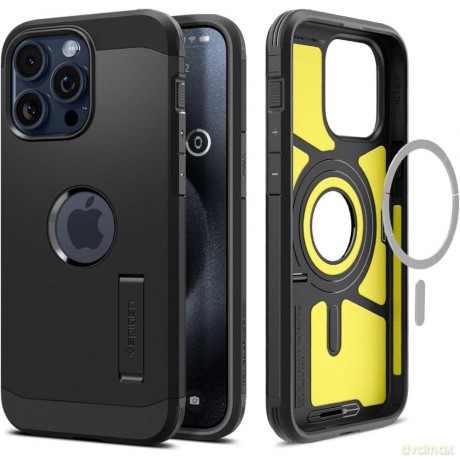 Spigen nakładka Tough Armor Mag Magsafe do iPhone 15 Pro Max 6,7" czarna