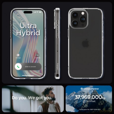 Spigen nakładka Ultra Hybrid do iPhone 15 Pro 6,1" Frost Clear