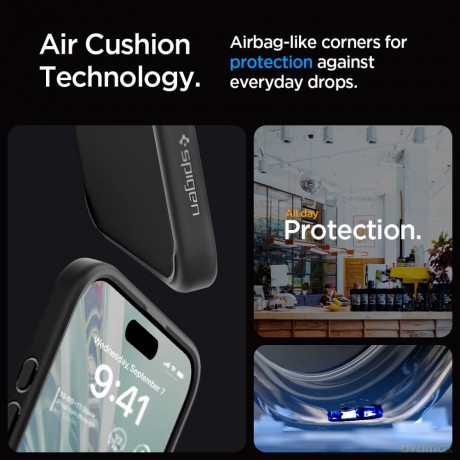 Spigen nakładka Ultra Hybrid do iPhone 15 Pro 6,1" Frost czarna