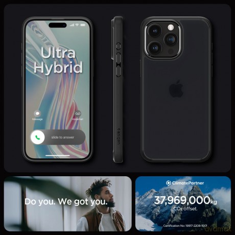 Spigen nakładka Ultra Hybrid do iPhone 15 Pro 6,1" Frost czarna