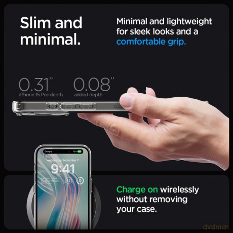 Spigen nakładka Ultra Hybrid do iPhone 15 Pro Max 6,7" Frost Clear