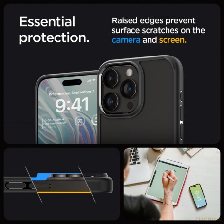 Spigen nakładka Ultra Hybrid do iPhone 15 Pro Max 6,7" matowa czarna