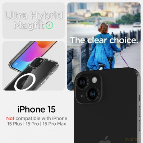 Spigen nakładka Ultra Hybrid Mag Magsafe do iPhone 15 6,1" biała