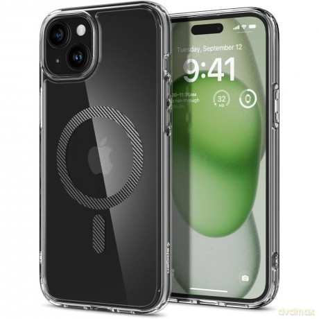 Spigen nakładka Ultra Hybrid Mag Magsafe do iPhone 15 6,1" Carbon Fiber