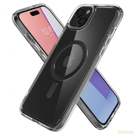 Spigen nakładka Ultra Hybrid Mag Magsafe do iPhone 15 6,1" Carbon Fiber