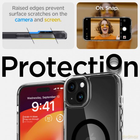 Spigen nakładka Ultra Hybrid Mag Magsafe do iPhone 15 6,1" czarna