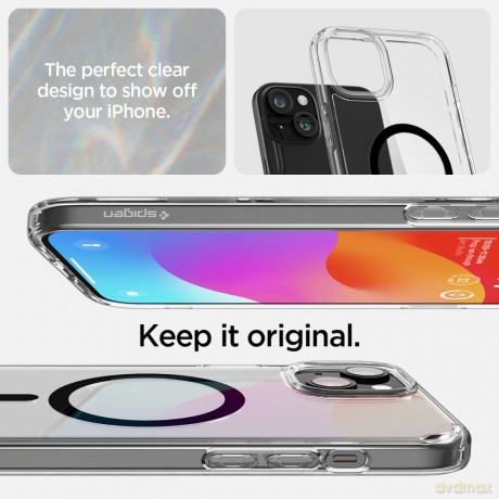 Spigen nakładka Ultra Hybrid Mag Magsafe do iPhone 15 6,1" czarna