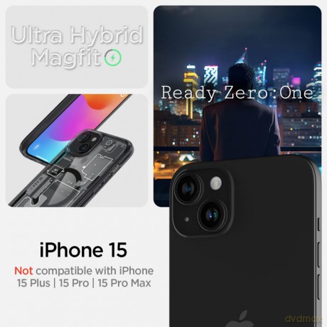 Spigen nakładka Ultra Hybrid Mag Magsafe do iPhone 15 6,1" Zero One