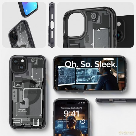 Spigen nakładka Ultra Hybrid Mag Magsafe do iPhone 15 6,1" Zero One