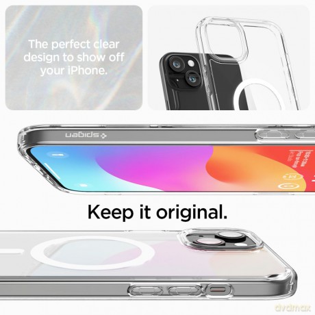 Spigen nakładka Ultra Hybrid Mag Magsafe do iPhone 15 Plus 6,7" biała