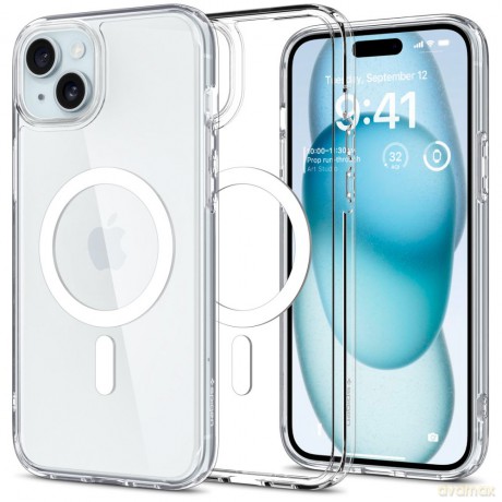 Spigen nakładka Ultra Hybrid Mag Magsafe do iPhone 15 Plus 6,7" biała