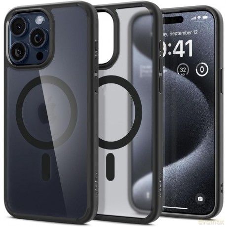 Spigen nakładka Ultra Hybrid Mag Magsafe do iPhone 15 Pro 6,1" Frost czarna